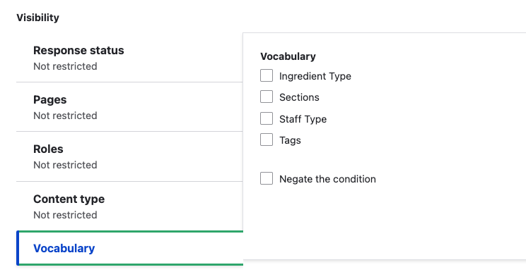 Block Vocabulary