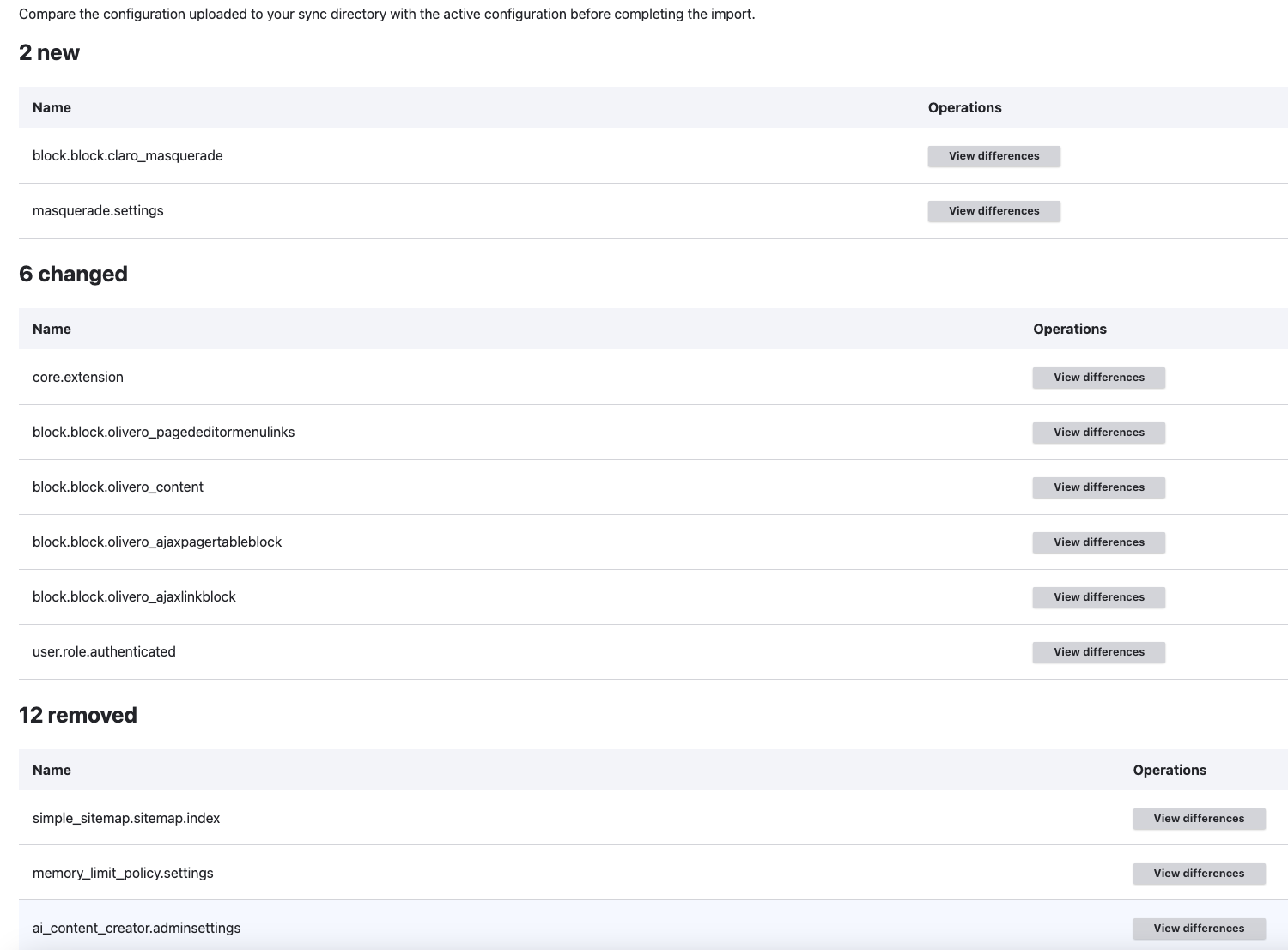 Configuration Synchronization