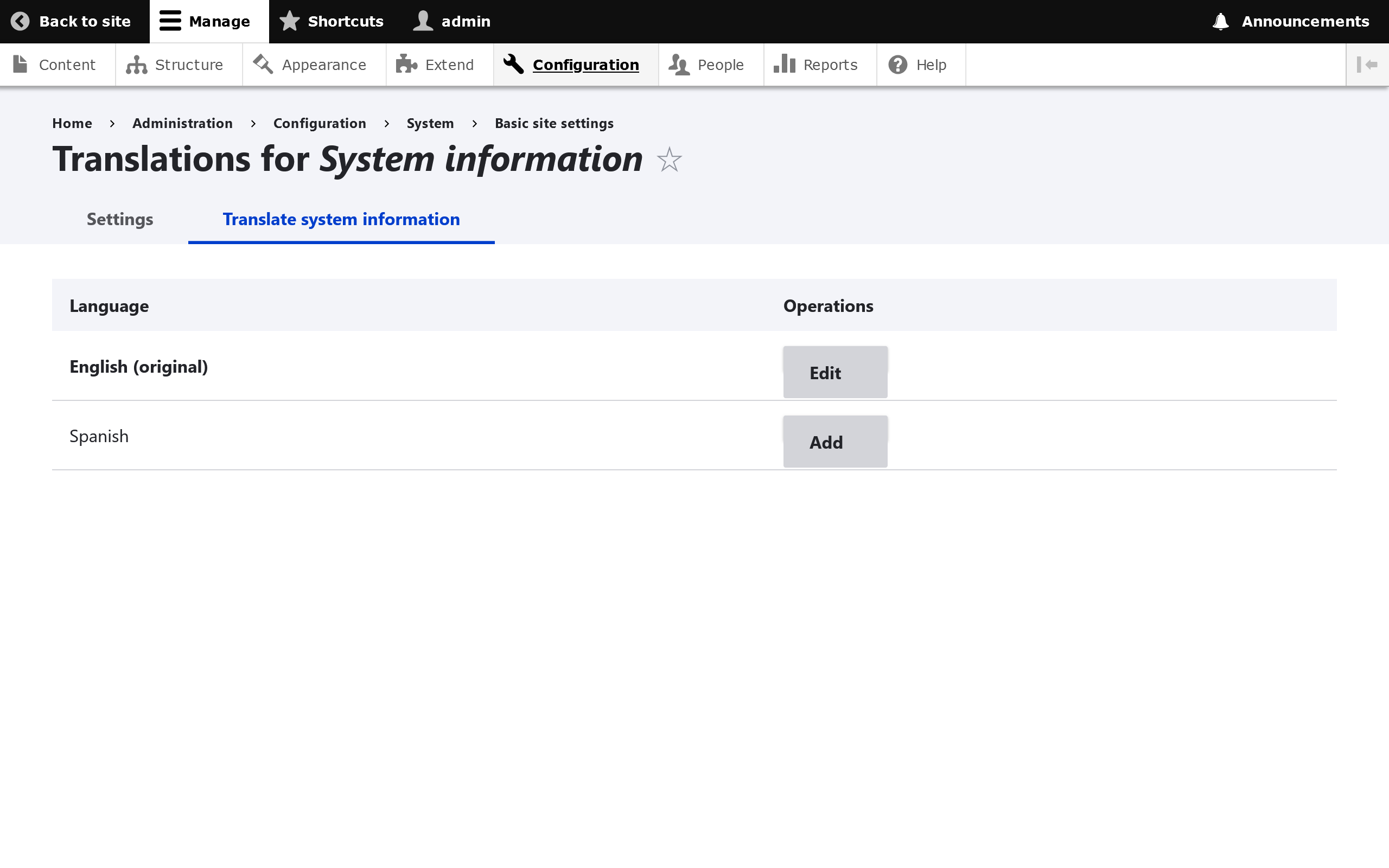Configuration translation add Configuration translation add