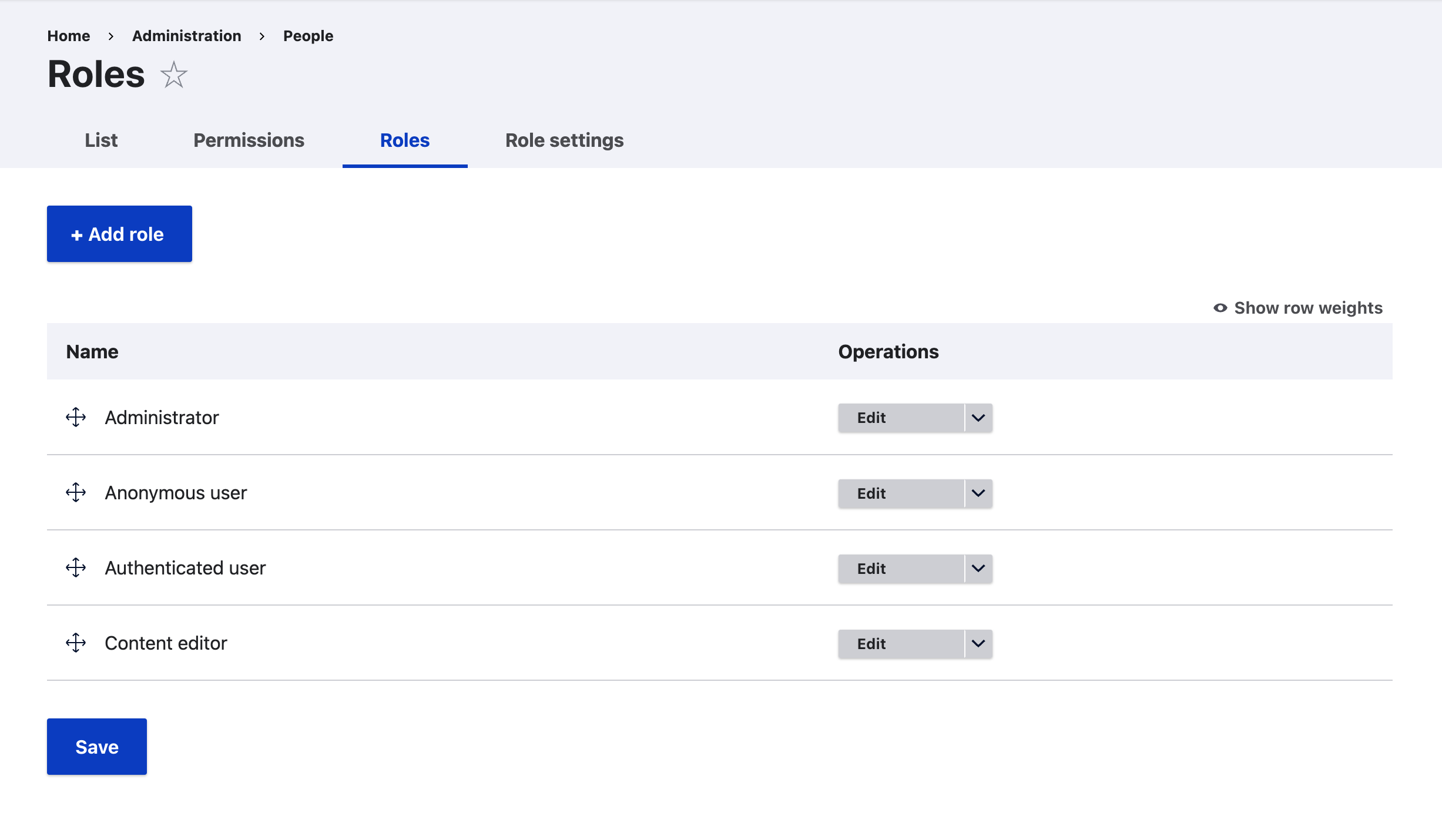 User Roles